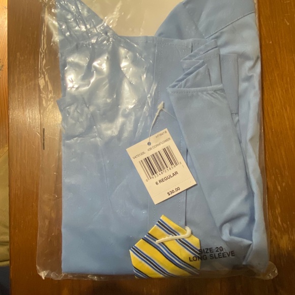 NWT Van Heusen Long Sleeve Shirt Tie Combo - Picture 3 of 5